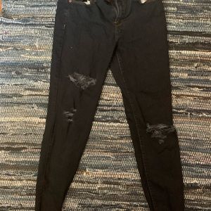 Forever 21 distressed dark denim jeans